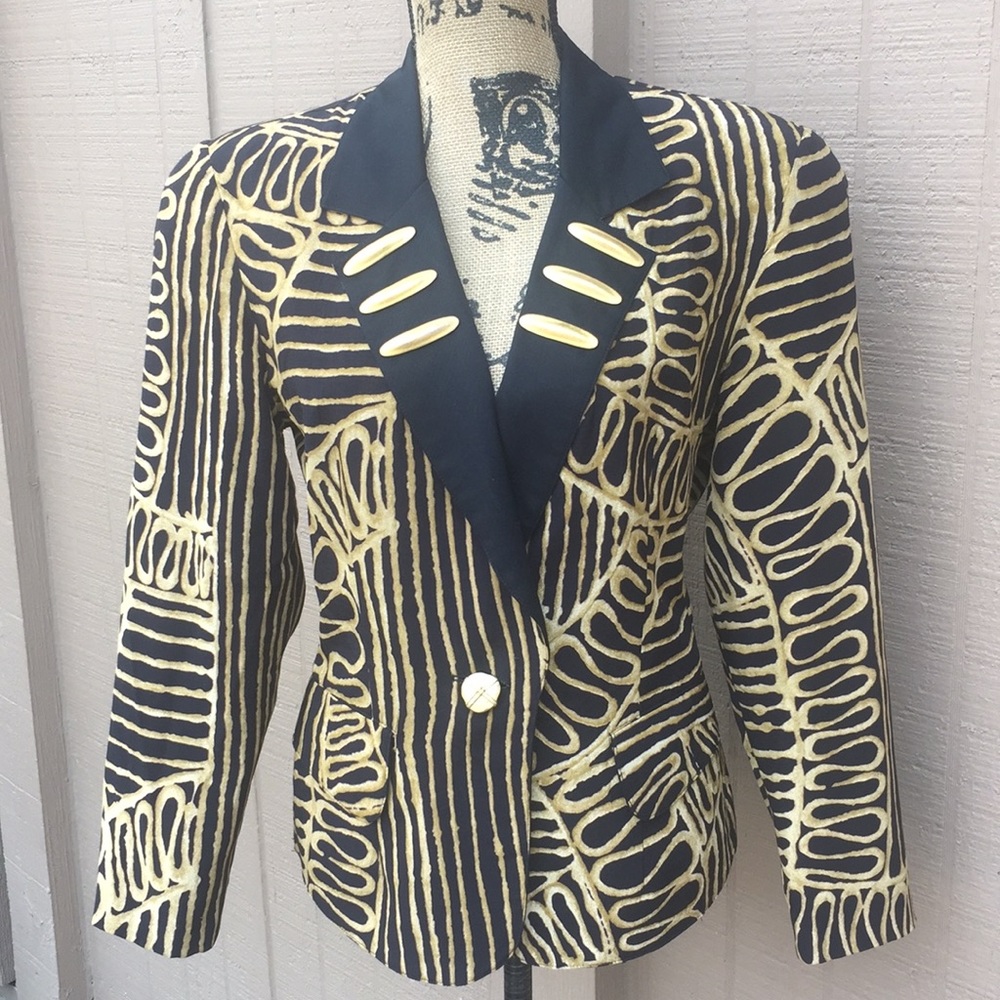 Sz M Platinum Petites Dorothy Scholen Blazer